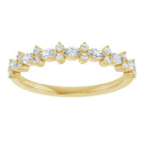 14K Yellow Gold 1/3 CTW Natural Diamond Anniversary Band