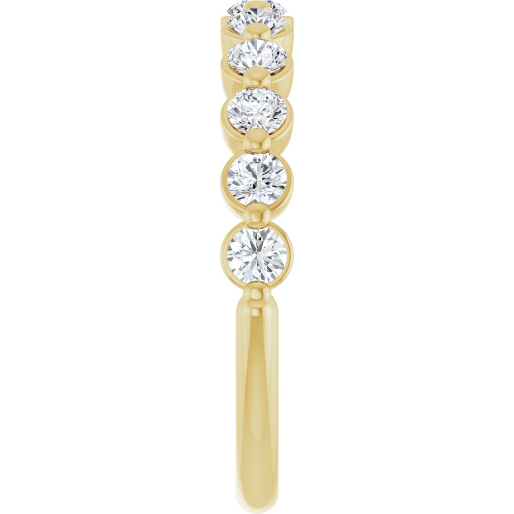 14K Yellow Gold 5/8 CTW Lab-Grown Diamond Anniversary Band