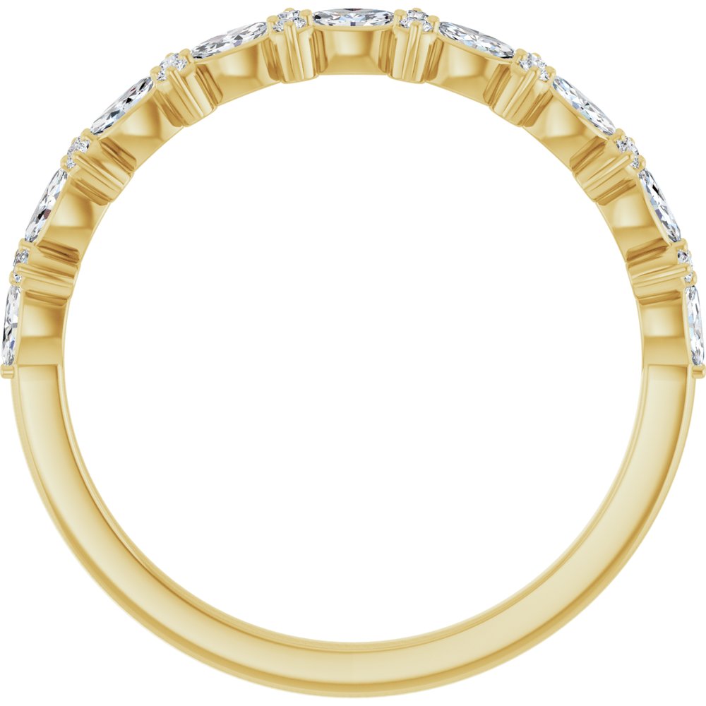 14K Yellow 1/3 CTW Natural Diamond Anniversary Band