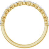 14K Yellow Gold 1/3 CTW Lab-Grown Diamond Anniversary Band