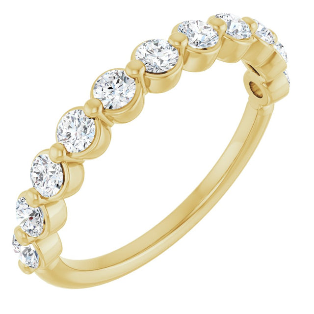 14K Yellow Gold 5/8 CTW Lab-Grown Diamond Anniversary Band
