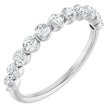 14K White 5/8 CTW Natural Diamond Anniversary Band