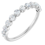 14K White 5/8 CTW Lab-Grown Diamond Anniversary Band