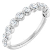 14K White Gold 5/8 CTW Natural Diamond Anniversary Band