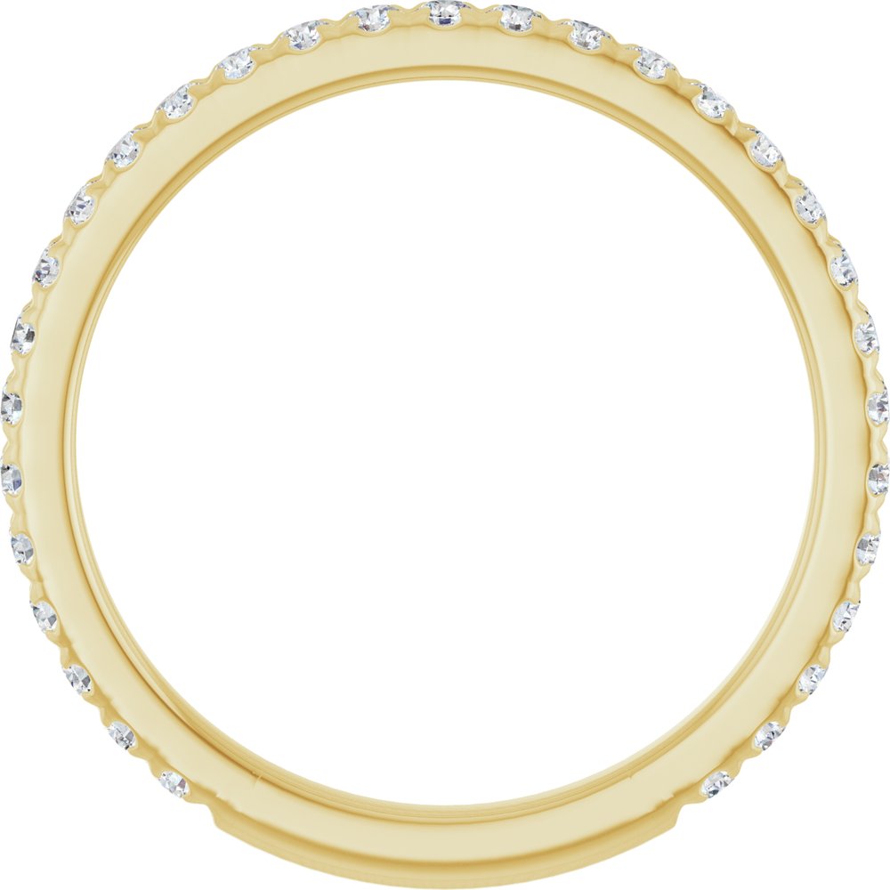 14K Yellow Gold 3/8 CTW Lab-Grown Diamond Anniversary Band