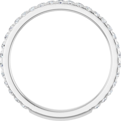 14K White Gold 3/8 CTW Lab-Grown Diamond Anniversary Band