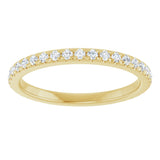 14K Yellow Gold 3/8 CTW Lab-Grown Diamond Anniversary Band