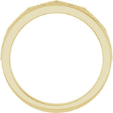 14K Yellow Gold 1/10 CTW Natural Diamond Crown Ring