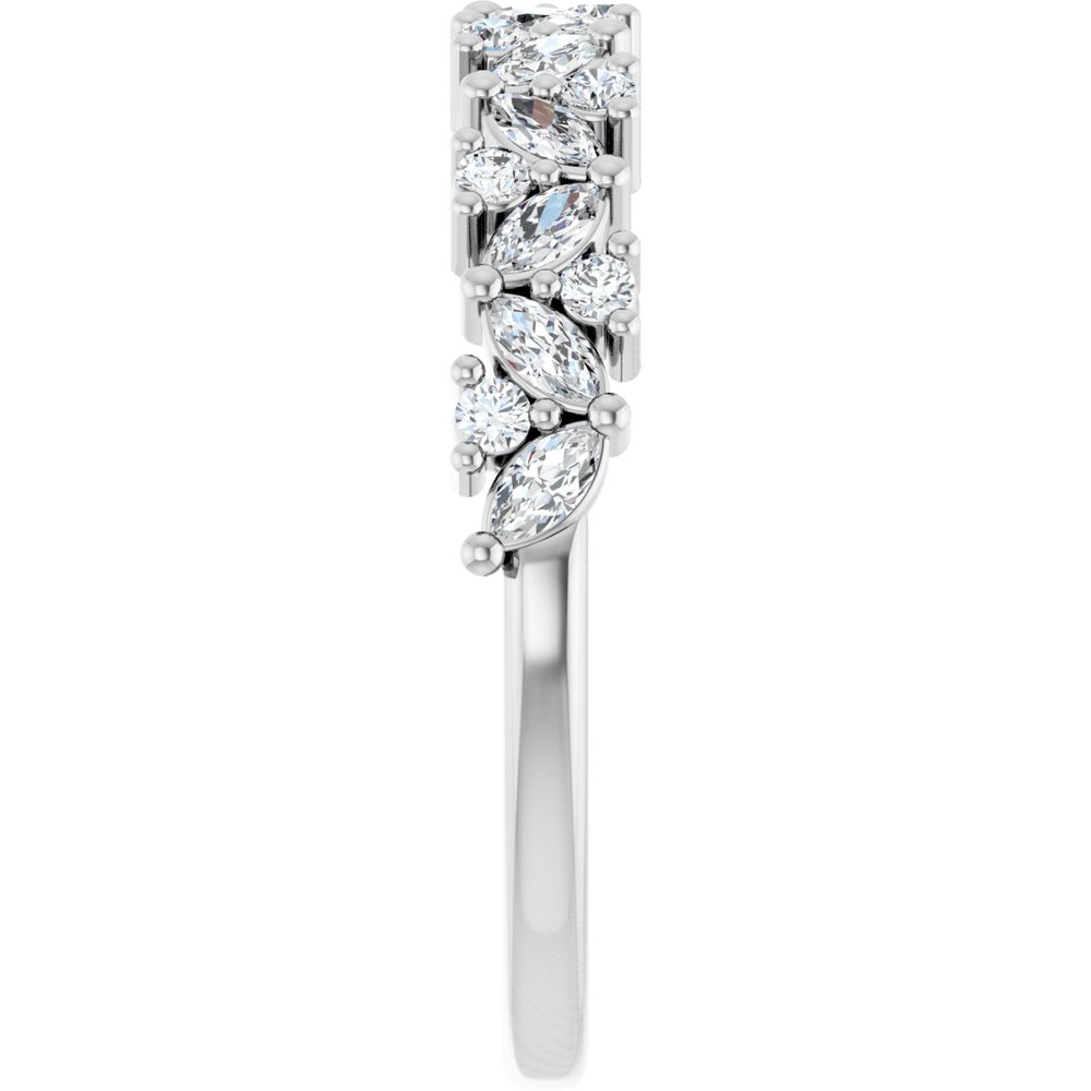 14K White 1/2 CTW Lab-Grown Diamond Anniversary Band