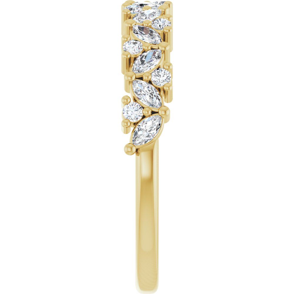 14K Yellow 3/8 CTW Natural Diamond Anniversary Band