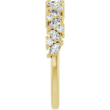 14K Yellow 3/8 CTW Natural Diamond Anniversary Band