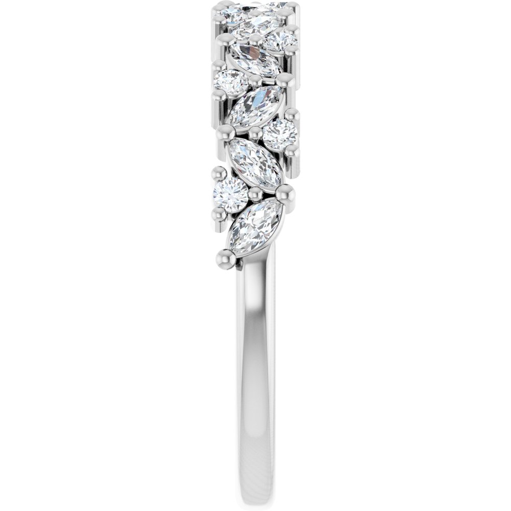 Platinum 1/2 CTW Lab-Grown Diamond Anniversary Band