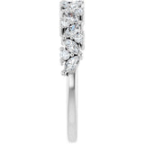 Platinum 1/2 CTW Lab-Grown Diamond Anniversary Band