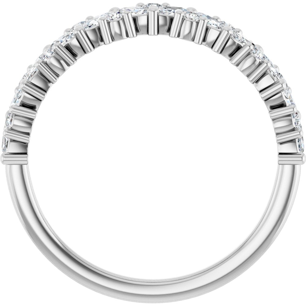Platinum 1/2 CTW Lab-Grown Diamond Anniversary Band