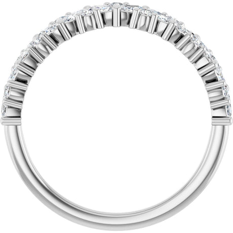 Platinum 1/2 CTW Lab-Grown Diamond Anniversary Band
