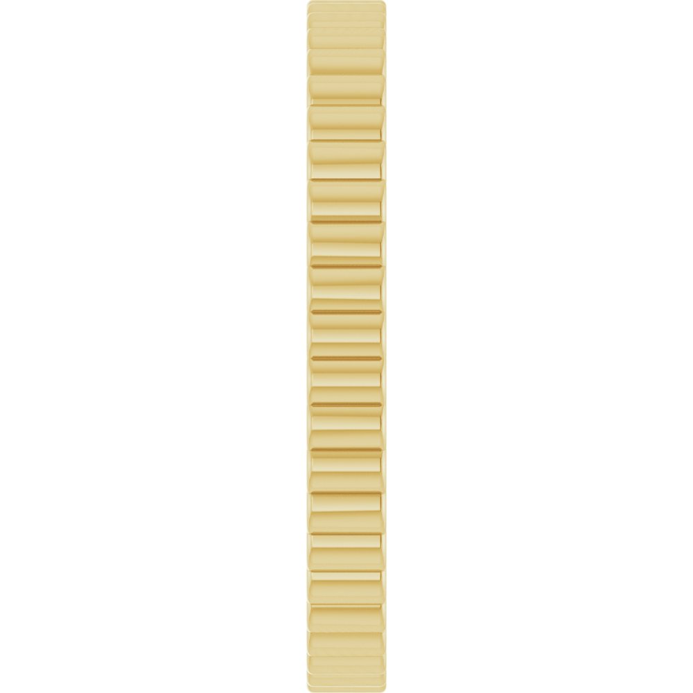 14K Yellow Gold 2 mm Grooved Half Round Band Size 7