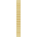 14K Yellow Gold 2 mm Grooved Half Round Band Size 7