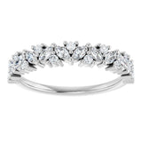 14K White 1/2 CTW Lab-Grown Diamond Anniversary Band