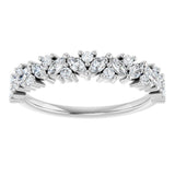 14K White 1/2 CTW Lab-Grown Diamond Anniversary Band