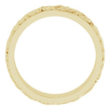 14K Yellow 7 mm Sculptural Band Size 11.5