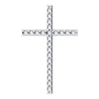 14K White Gold 1/3 CTW Natural Diamond Cross Pendant