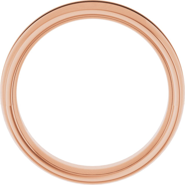 14K Rose 3/8 CTW Natural Diamond Band