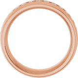 14K Rose Gold 1/2 CTW Natural Diamond Band