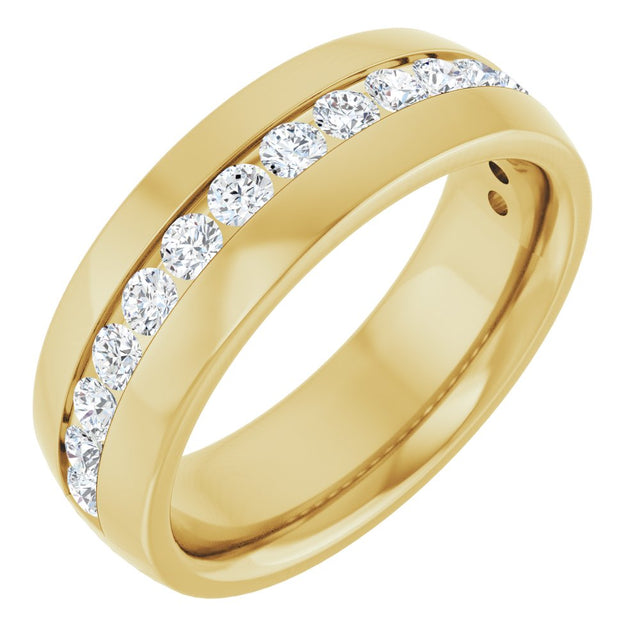14K Yellow Gold 1 CTW Lab-Grown Diamond Band