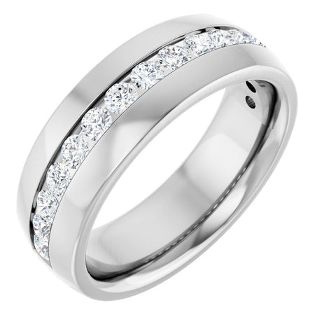 14K White Gold 1 CTW Lab-Grown Diamond Band
