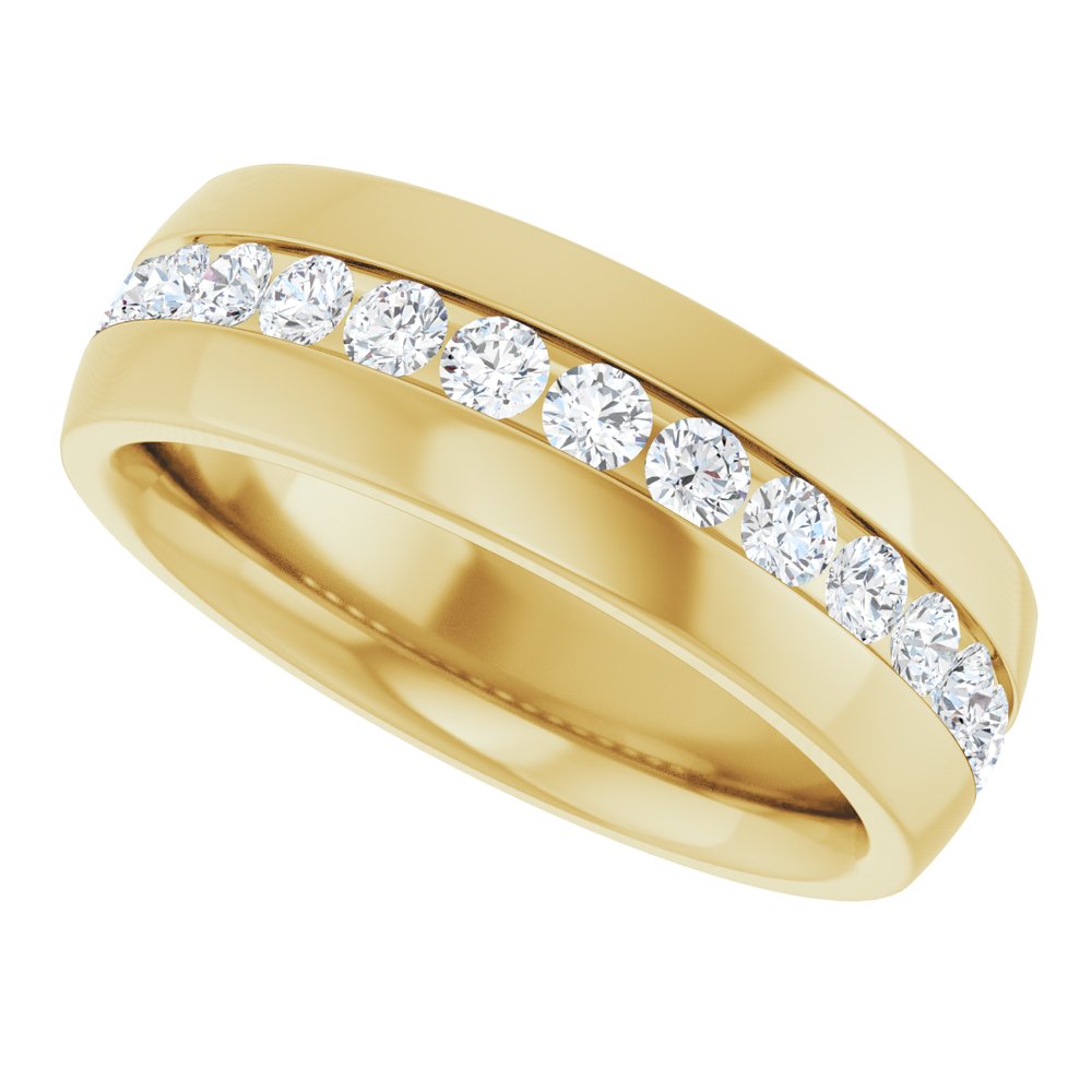 14K Yellow Gold 1 CTW Lab-Grown Diamond Band