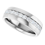 14K White Gold 1 CTW Lab-Grown Diamond Band