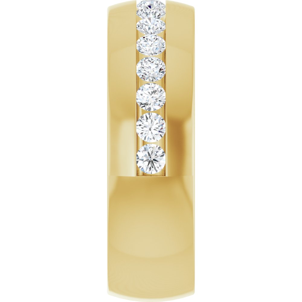 14K Yellow Gold 1 CTW Lab-Grown Diamond Band