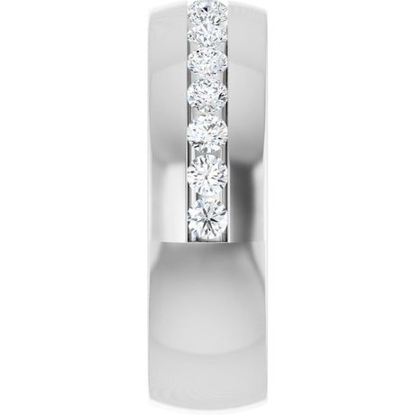14K White Gold 1 CTW Lab-Grown Diamond Band
