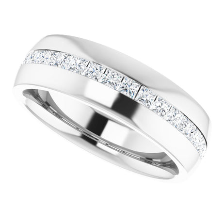 14K White Gold 1 CTW Natural Diamond Band