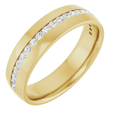 14K Yellow Gold 3/8 CTW Lab-Grown Diamond Band