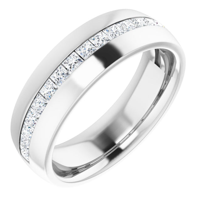 14K White Gold 1 CTW Natural Diamond Band