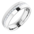 14K White 5/8 CTW Natural Diamond Band