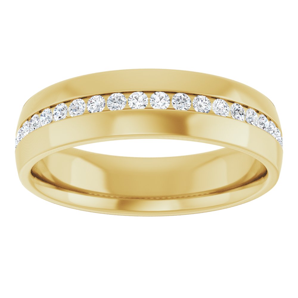 14K Yellow Gold 3/8 CTW Lab-Grown Diamond Band