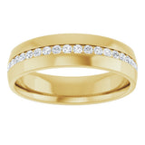 14K Yellow Gold 3/8 CTW Lab-Grown Diamond Band