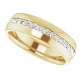 14K Yellow Gold 1/2 CTW Lab-Grown Diamond Band