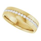 14K Yellow Gold 3/8 CTW Lab-Grown Diamond Band