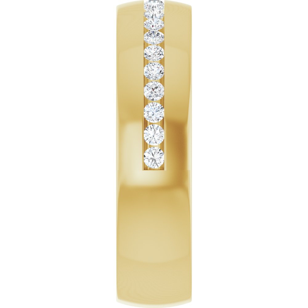 14K Yellow Gold 3/8 CTW Lab-Grown Diamond Band