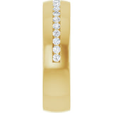 14K Yellow Gold 3/8 CTW Lab-Grown Diamond Band