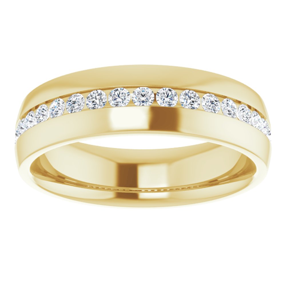 14K Yellow Gold 1/2 CTW Lab-Grown Diamond Band