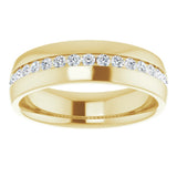14K Yellow Gold 1/2 CTW Lab-Grown Diamond Band