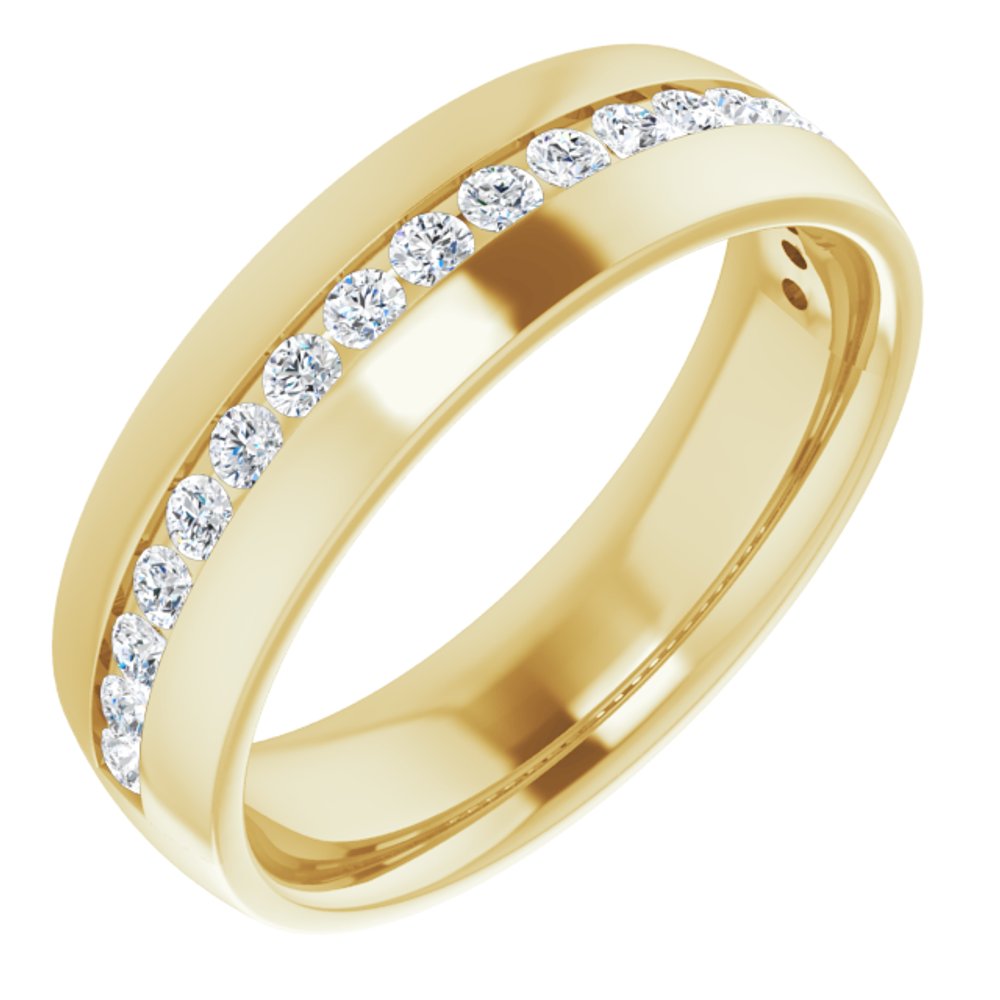 14K Yellow Gold 1/2 CTW Natural Diamond Band