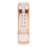 14K Rose 1/2 CTW Natural Diamond Band