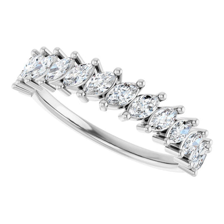 14K White 3/4 CTW Natural Diamond Anniversary Band