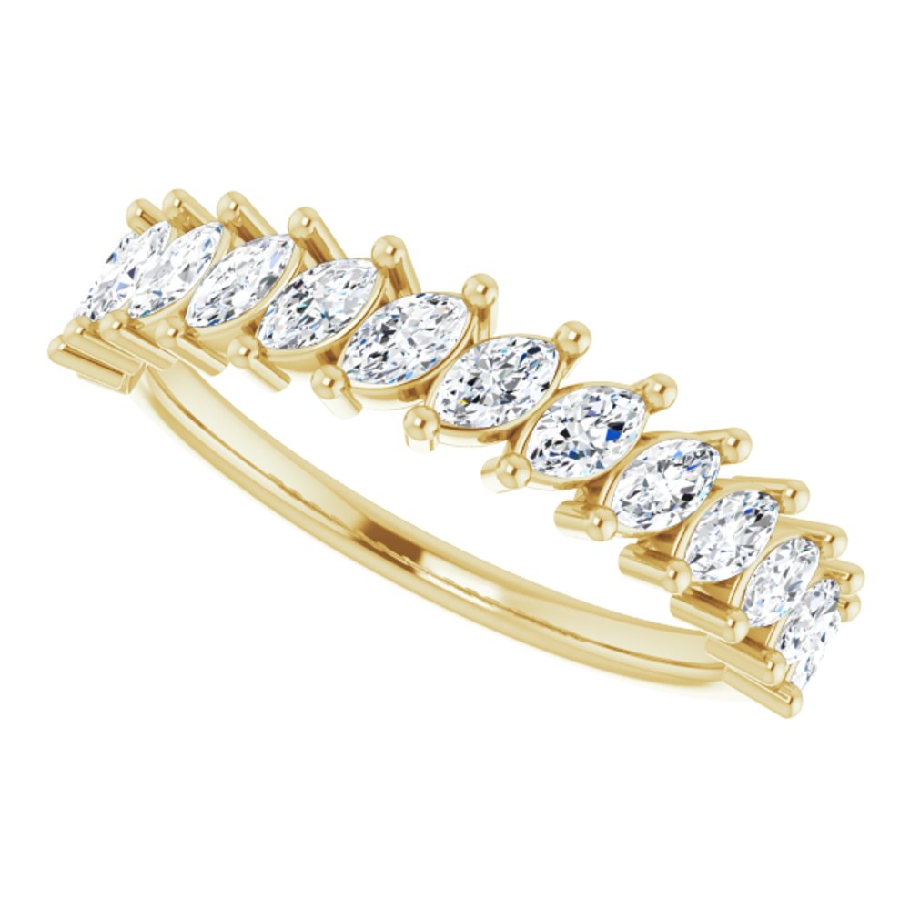 14K Yellow 3/4 CTW Natural Diamond Anniversary Band