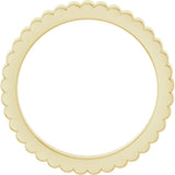 14K Yellow 2 mm Grooved Half Round Band